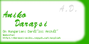 aniko darazsi business card